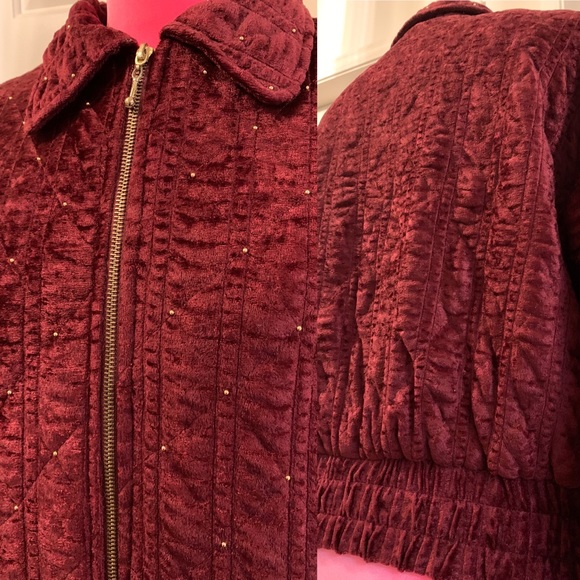 Vintage coat w/ruching & gold bead detailing - Picture 4 of 7